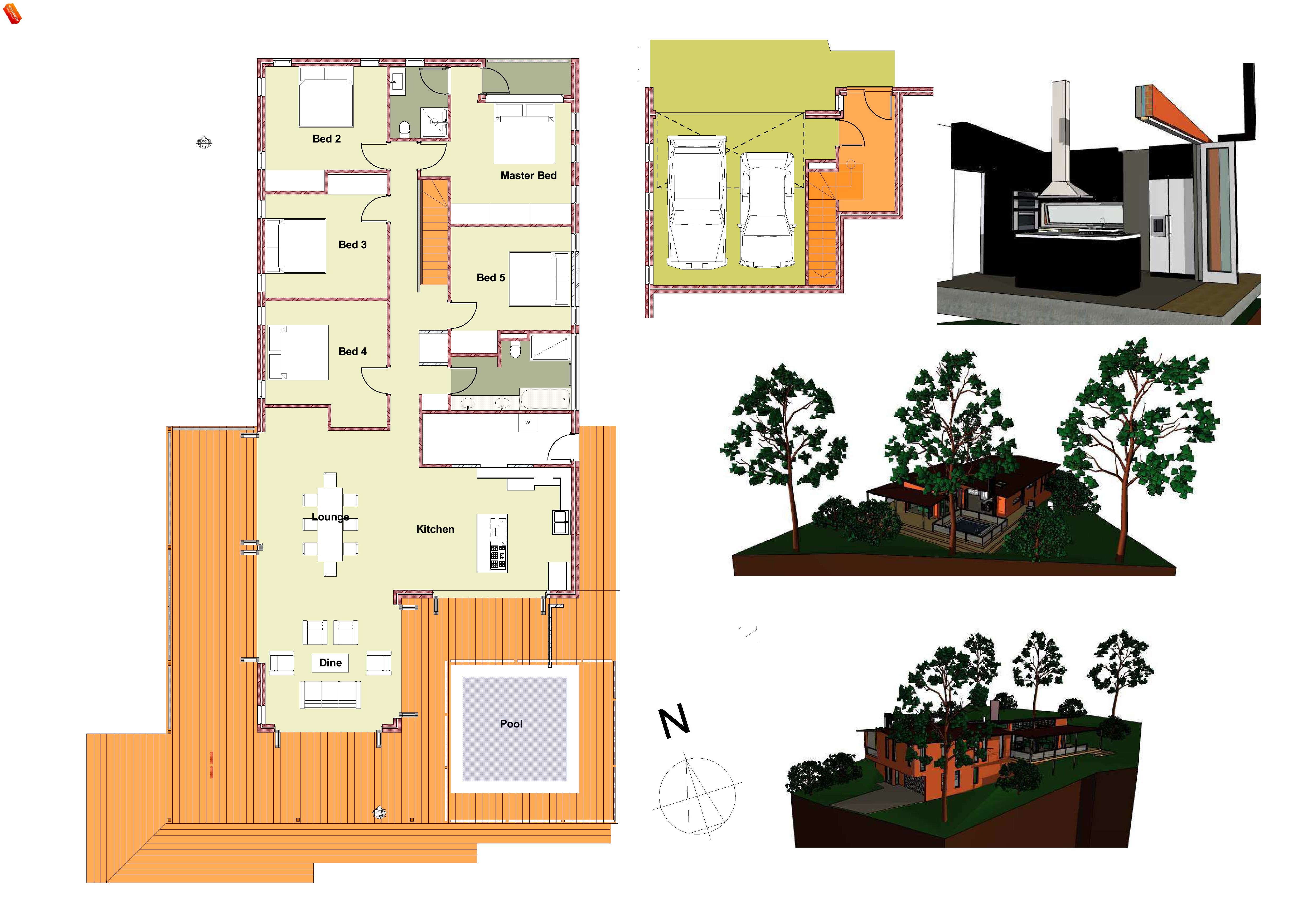 Layouts with perspectives